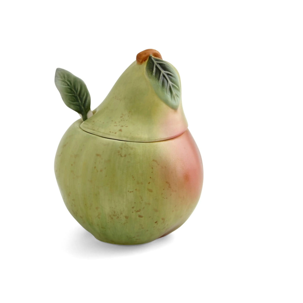 Natures Bounty - Figural Serveware Pear Sugar Bowl and spoon Portmeirion - Crystal House