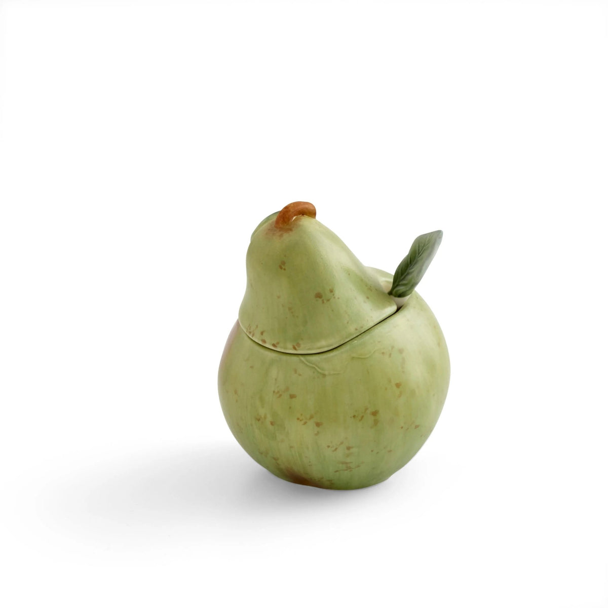 Natures Bounty - Figural Serveware Pear Sugar Bowl and spoon Portmeirion - Crystal House