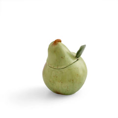 Natures Bounty - Figural Serveware Pear Sugar Bowl and spoon Portmeirion - Crystal House