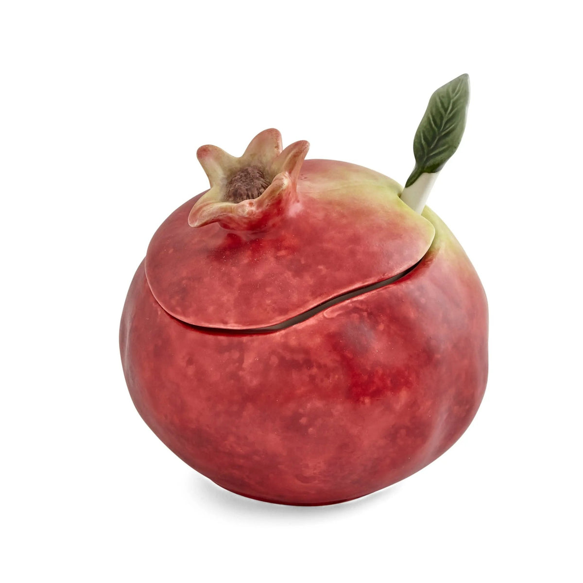 Natures Bounty - Figural Serveware Pomegranate Jam Jar with spoon Portmeirion - Crystal House