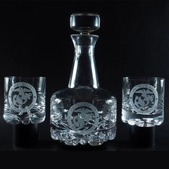 Navy logo Orrefors Decanter Set Crystal House