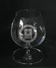 U.S Army logo "SOLDIER FOR LIFE " on brandy snifter
