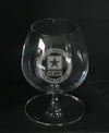 US Army logo 'retired soldier for life'  engraved on brandy snifter