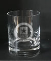 U.S Army logo - soldier for life engraved on whiskey glass