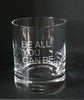 Be all you can be US. Army slogan on whiskey glass