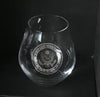 US Army insignia  engraved on stemless wine glass