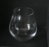 "Be all you can be" US Army  slogan engraved on stemless wine