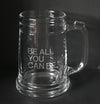 "Be all you can be" US Army slogan engraved on beer mug