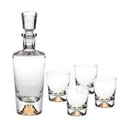 OLYMPOS CASE WITH WHISKY DECANTER AND 4 OLD FASH Vista Alegre