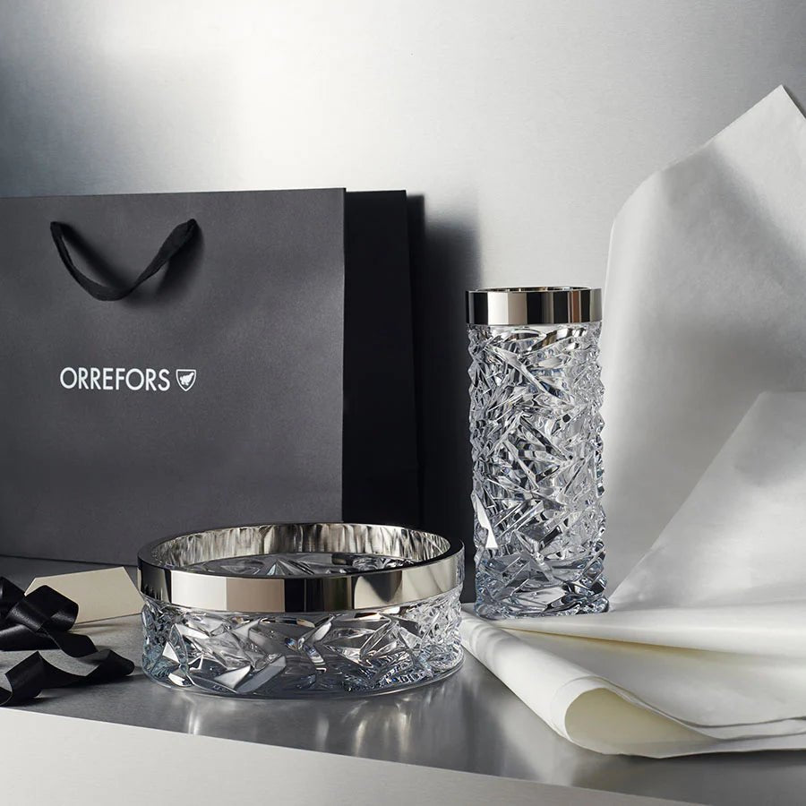 Orrefors Carat Bowl & Vase Bundle – Luxury Wedding & Corporate Gift Orrefors - Crystal House