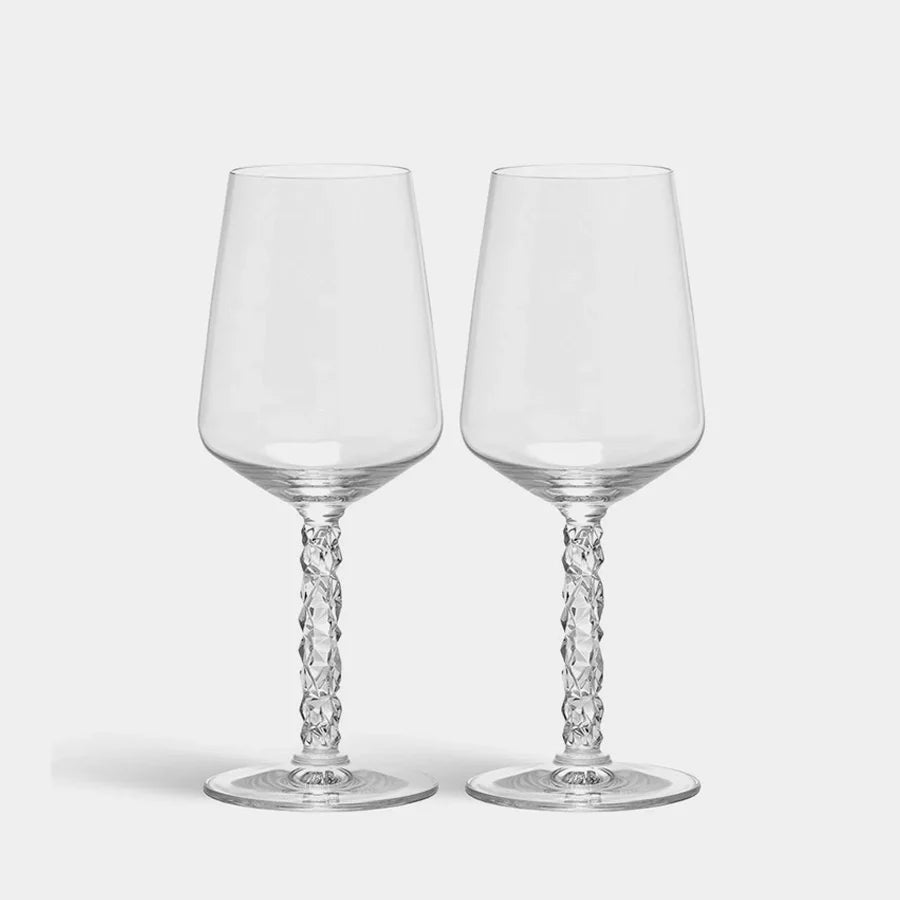 Orrefors Carat Wine Glass Set of 2 – Luxury Crystal Gifts Orrefors - Crystal House