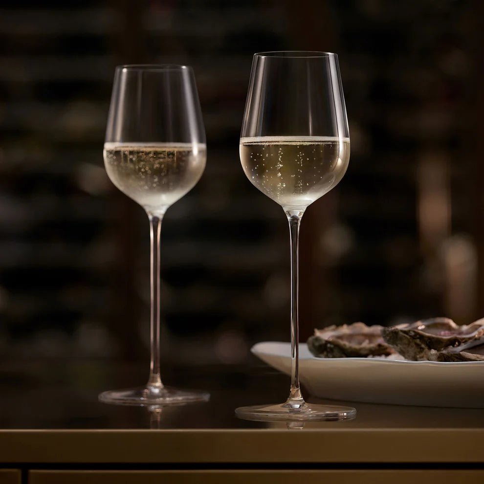 Orrefors Frantzén Champagne Glass Set of 2 – Luxury Crystal Gifts Orrefors - Crystal House