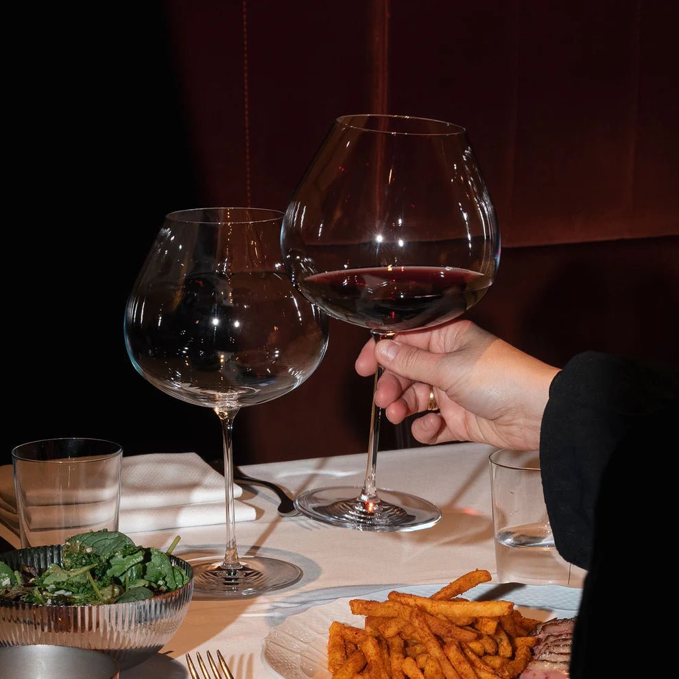 Orrefors Frantzén Mature Wine Glass Set of 2 – Luxury Crystal Gifts Orrefors - Crystal House