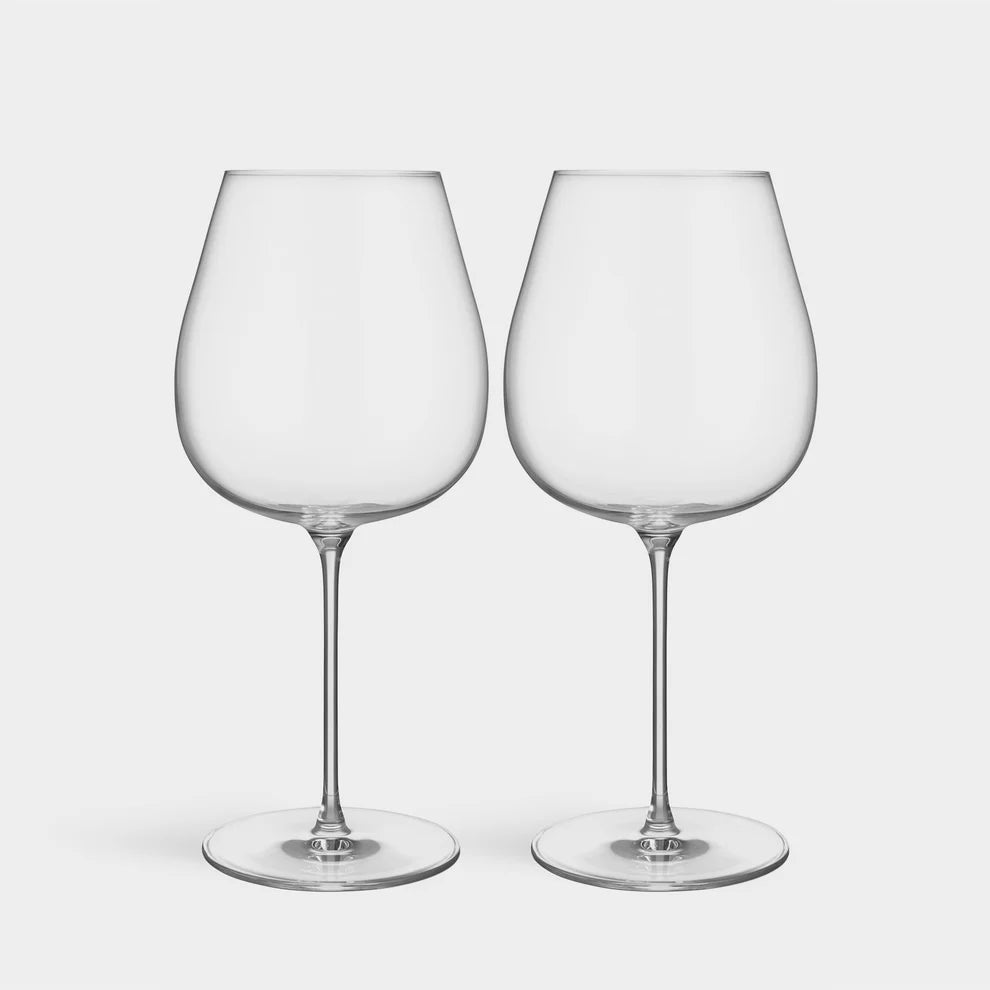 Orrefors Frantzén Red Wine Glass Set of 2 – Luxury Crystal Gifts Orrefors - Crystal House