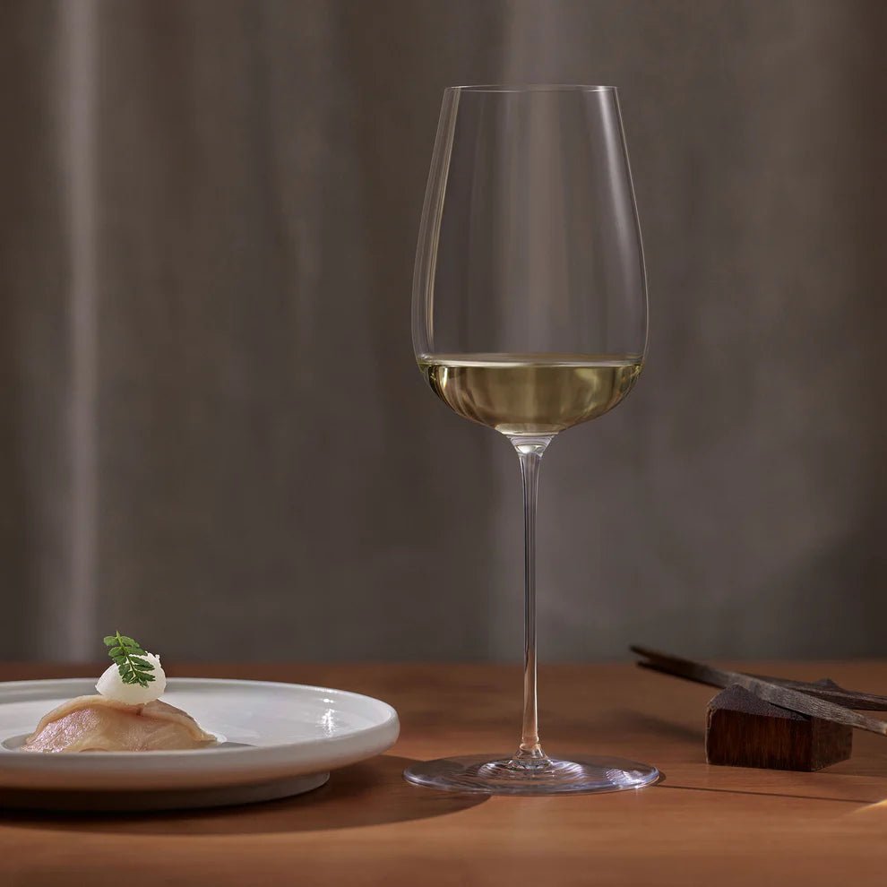 Orrefors Frantzén White Wine Glass Handmade – Luxury Crystal Gifts Orrefors - Crystal House