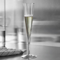 Orrefors Geometry Champagne Glass Set of 2 – Luxury Wedding & Corporate Gift Orrefors - Crystal House
