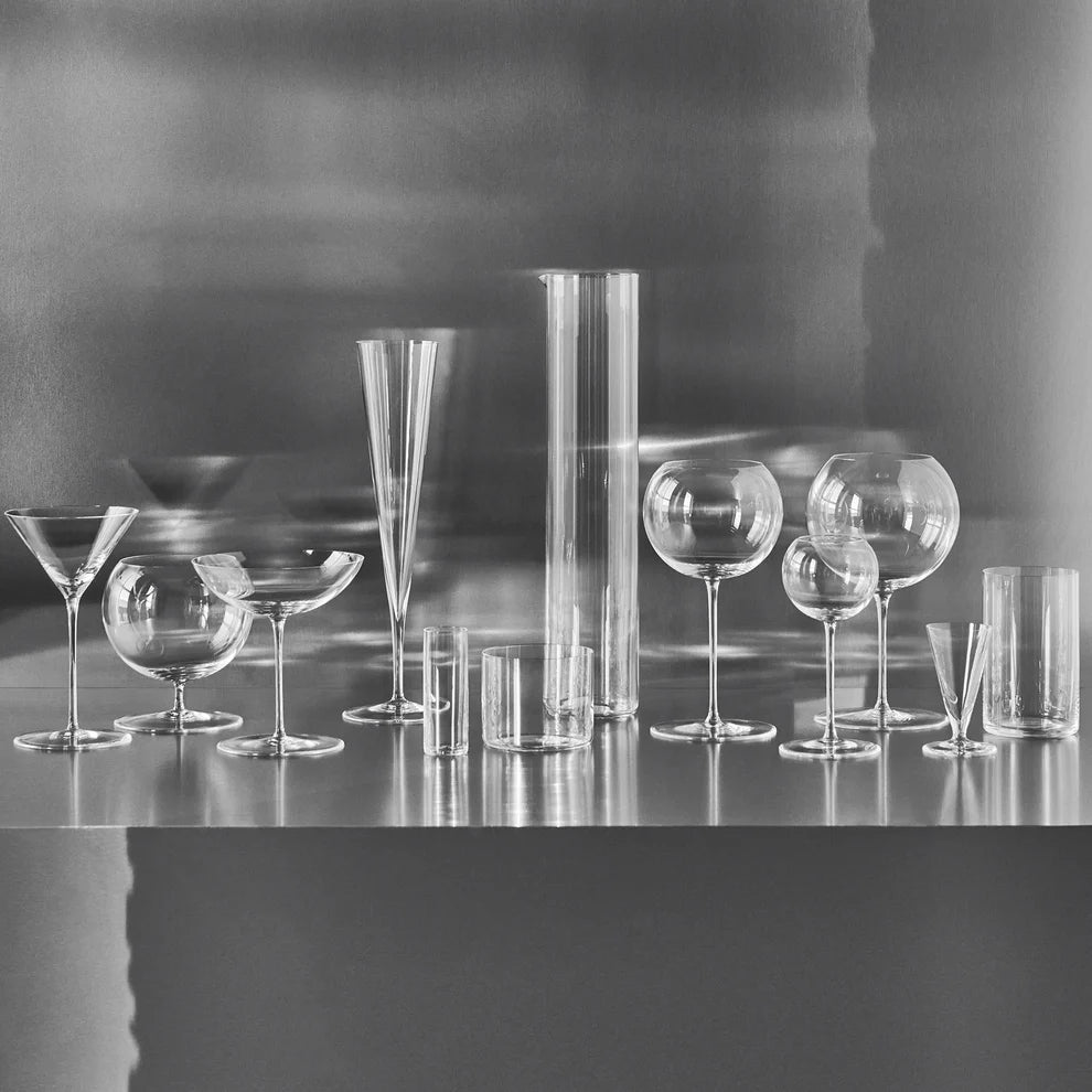 Orrefors Geometry Champagne Glass Set of 2 – Luxury Wedding & Corporate Gift Orrefors - Crystal House