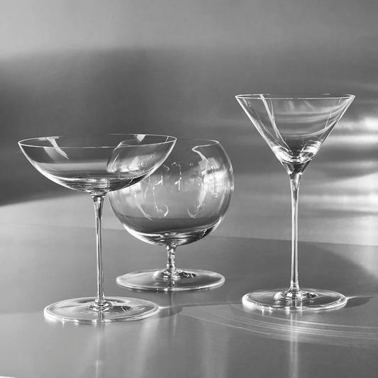 Orrefors Geometry Cocktail Glass Set of 2 – Luxury Wedding & Corporate Gift Orrefors - Crystal House