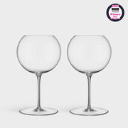 Orrefors Geometry Red Wine Glass Set of 2 – Luxury Crystal Gifts Orrefors - Crystal House