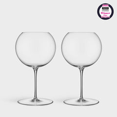 Orrefors Geometry Red Wine Glass Set of 2 – Luxury Crystal Gifts Orrefors - Crystal House