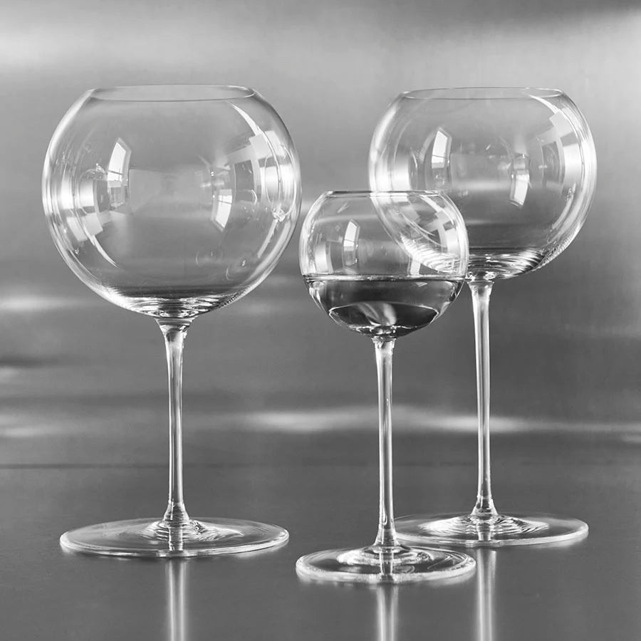 Orrefors Geometry Red Wine Glass Set of 2 – Luxury Crystal Gifts Orrefors - Crystal House