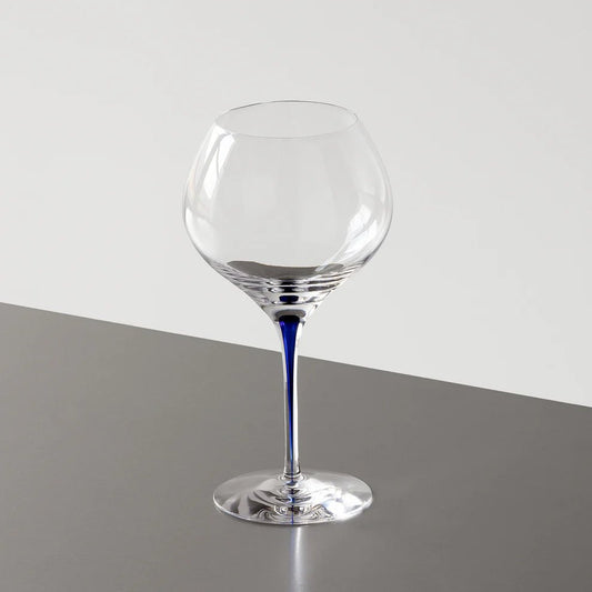 Orrefors Intermezzo Blue Bouquet Wine Glass Set of 2 – Luxury Crystal Gifts Orrefors - Crystal House