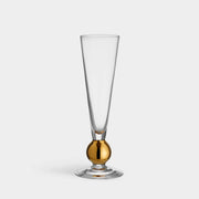 Orrefors Nobel Champagne Glass – 21K Gold Crystal Flute USA Orrefors - Crystal House
