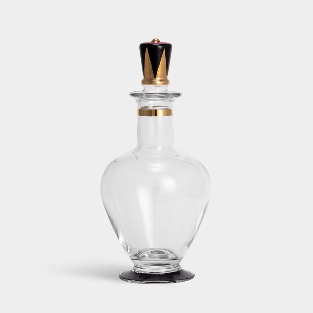 Orrefors Nobel Crystal Decanter Gold Detail Luxury Barware Gifts Orrefors - Crystal House