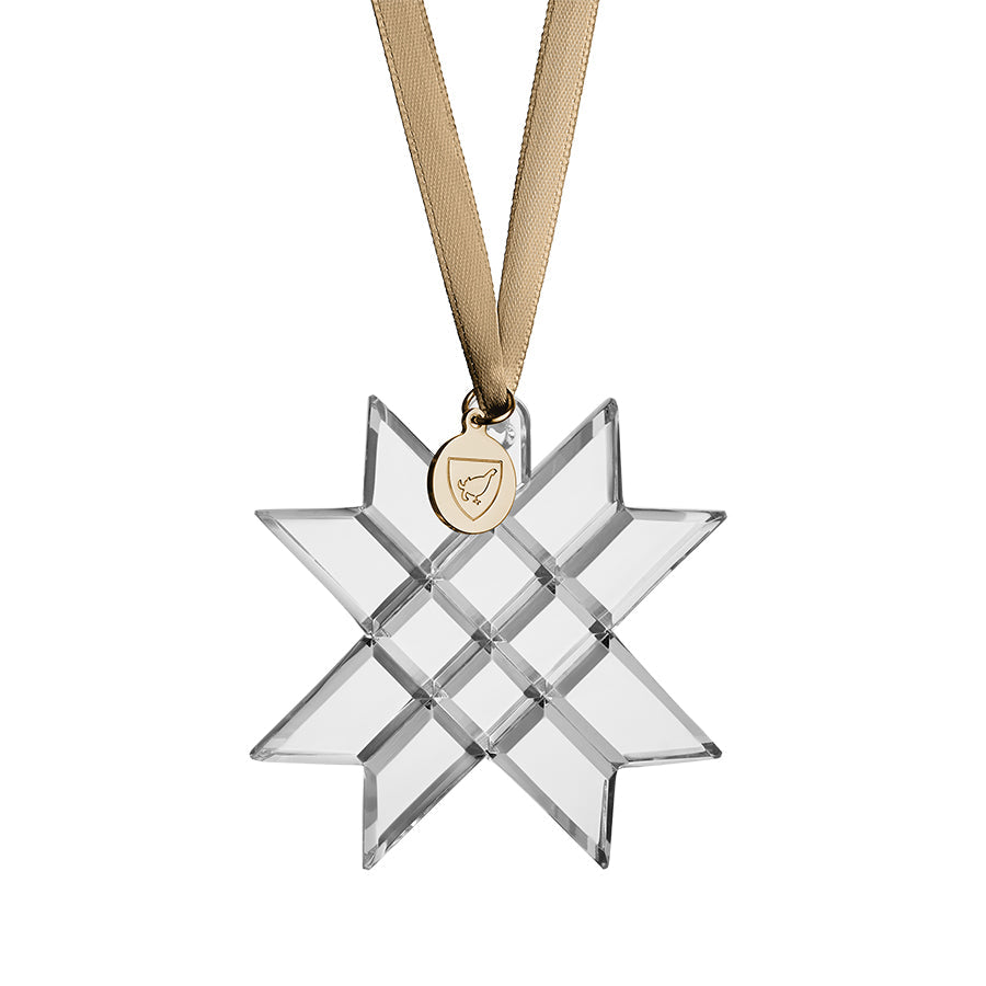 2023 Christmas Star Ornament: Handcrafted Crystal Paper Star | Annual Keepsake Collection Orrefors
