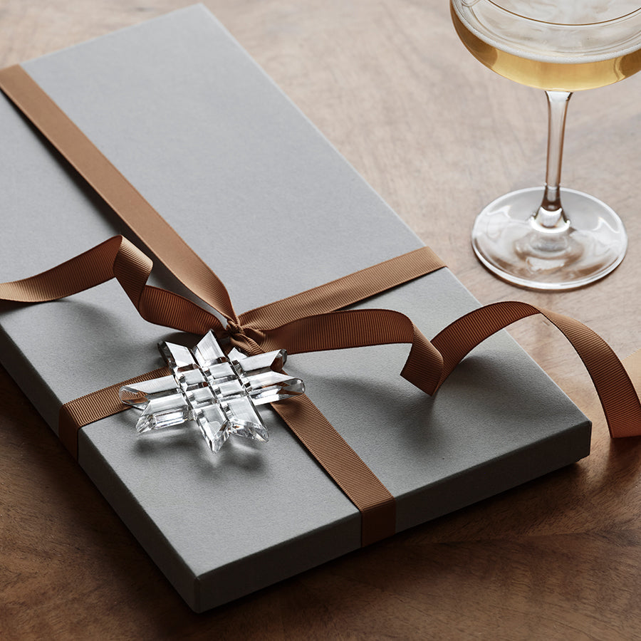 2023 Christmas Star Ornament: Handcrafted Crystal Paper Star | Annual Keepsake Collection Orrefors