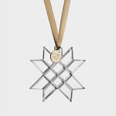 2023 Christmas Star Ornament: Handcrafted Crystal Paper Star | Annual Keepsake Collection Orrefors