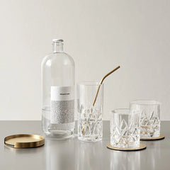 Orrefors Peak Double Old Fashioned Glass Set of 4 – Luxury Crystal Gifts Orrefors - Crystal House