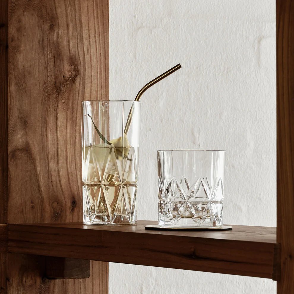 Orrefors Peak Double Old Fashioned Glass Set of 4 – Luxury Crystal Gifts Orrefors - Crystal House