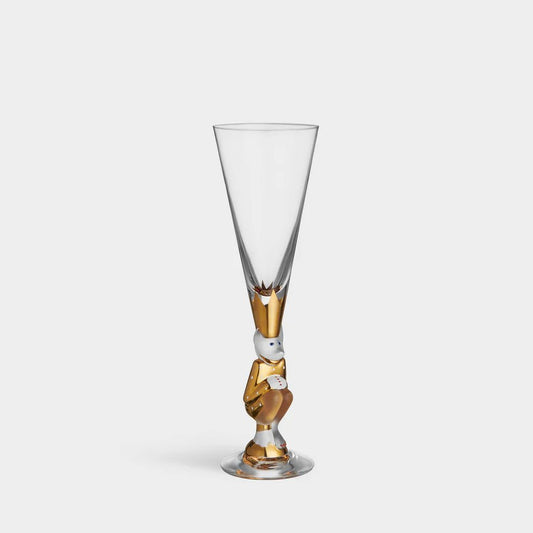 Orrefors Sparkling Devil Gold Glass – Luxury Wedding & Corporate Gift Crystal House - Crystal House