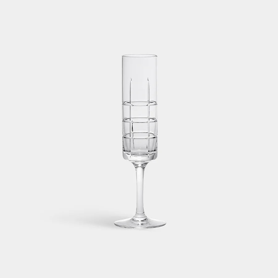 Orrefors Street Champagne Flute – Luxury Crystal Gifts Orrefors - Crystal House