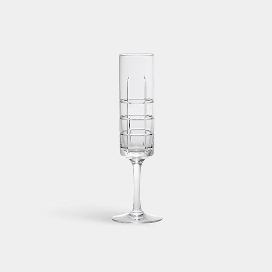 Orrefors Street Champagne Flute – Luxury Crystal Gifts Orrefors - Crystal House