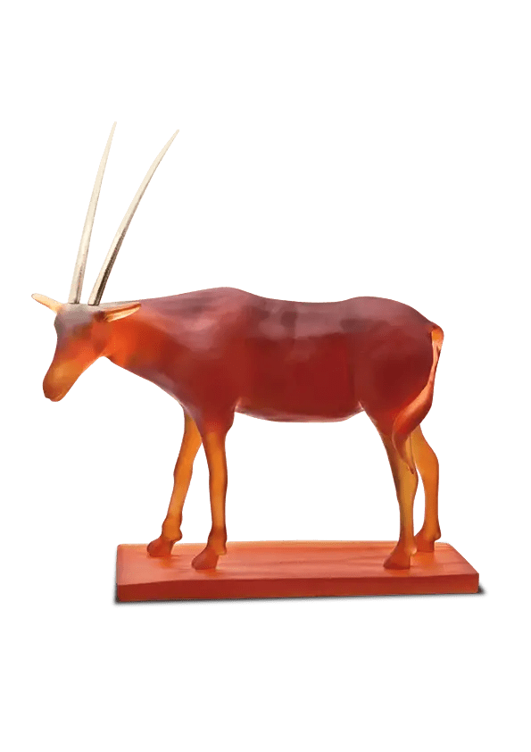 Oryx Hicham Lahlou in Amber 99 ex Daum