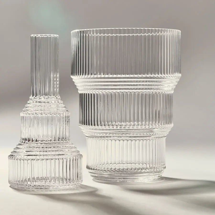 Pavilion Vase Clear Small Front Kosta Boda