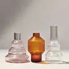 Pavilion Vase Dark Amber Small Front Kosta Boda