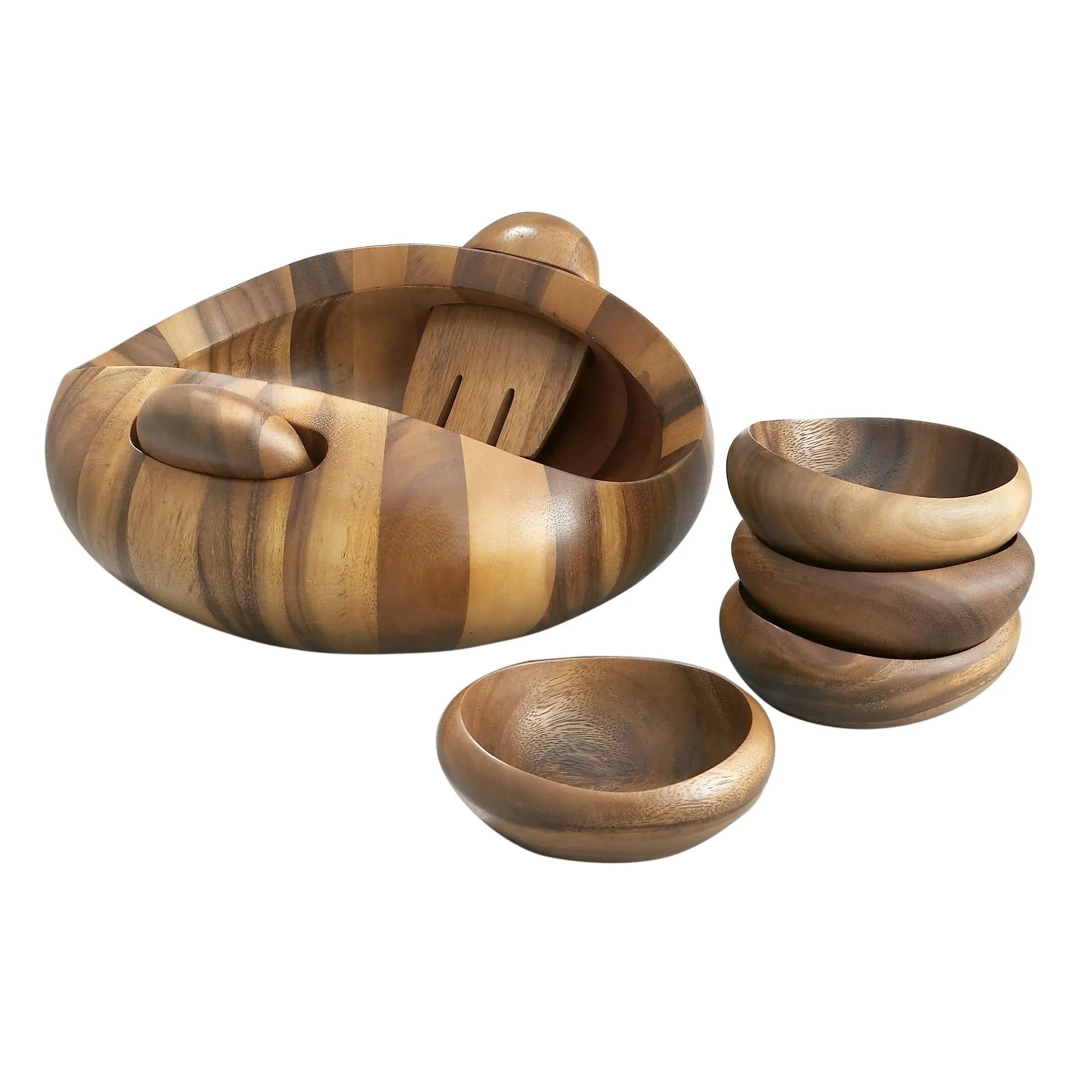 Pebble 7-Piece Salad Set Nambé