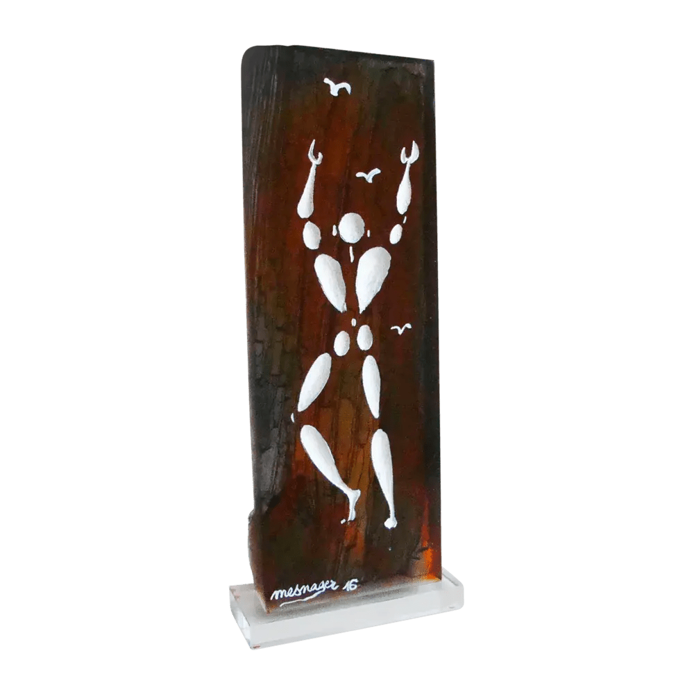 Personalized Homme en Blanc by Jerome Mesnager 8 ex Daum