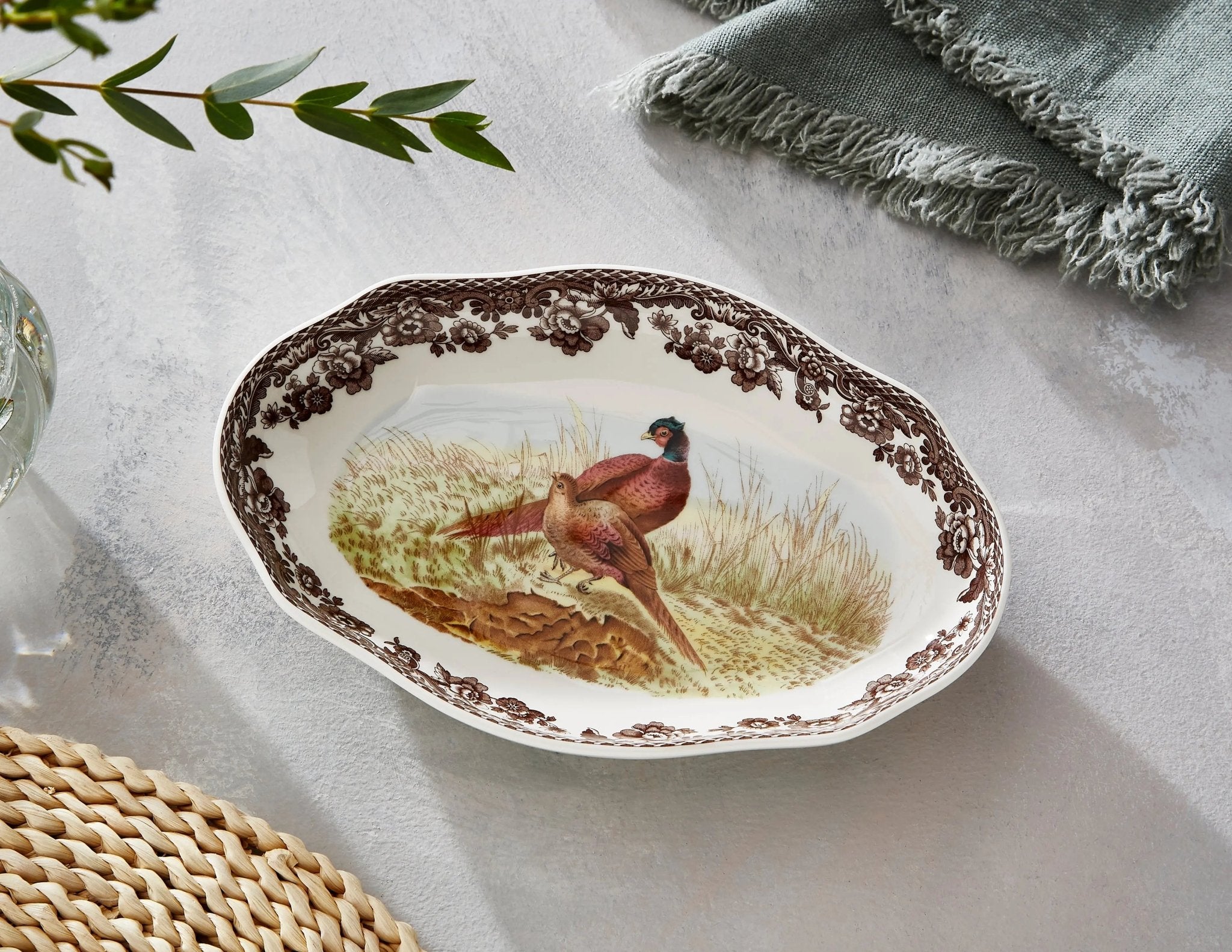 Pheasant Pickle Dish Spode