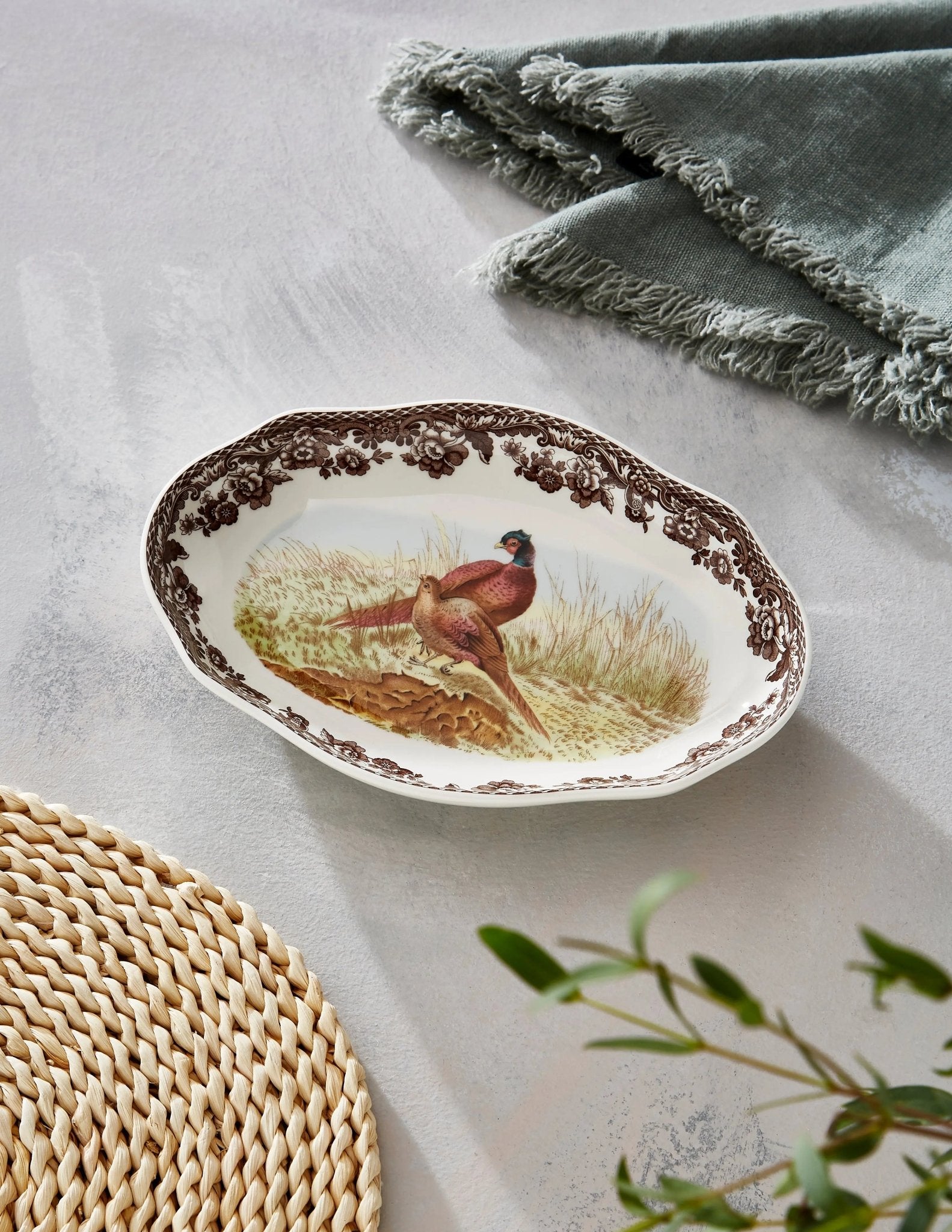 Pheasant Pickle Dish Spode
