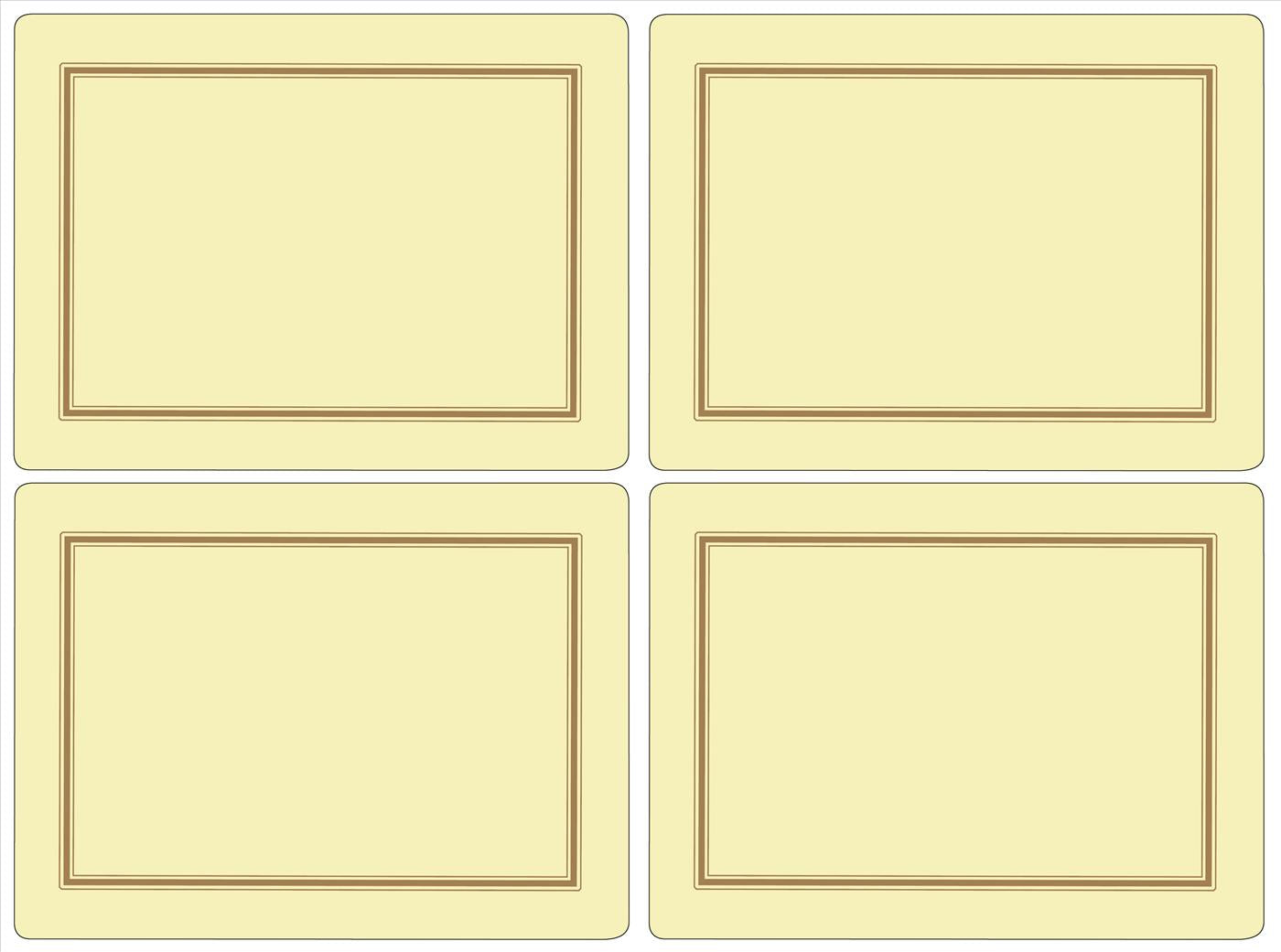 Pimpernel - Placemats / Coasters and Gifts Classic Cream Placemats S/4 Pimpernel