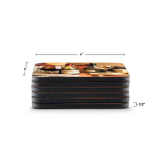 Pimpernel - Artisan Wine Coasters Set of 6and Gifts Artisanal Wine Coasters S/6 Pimpernel - Crystal House