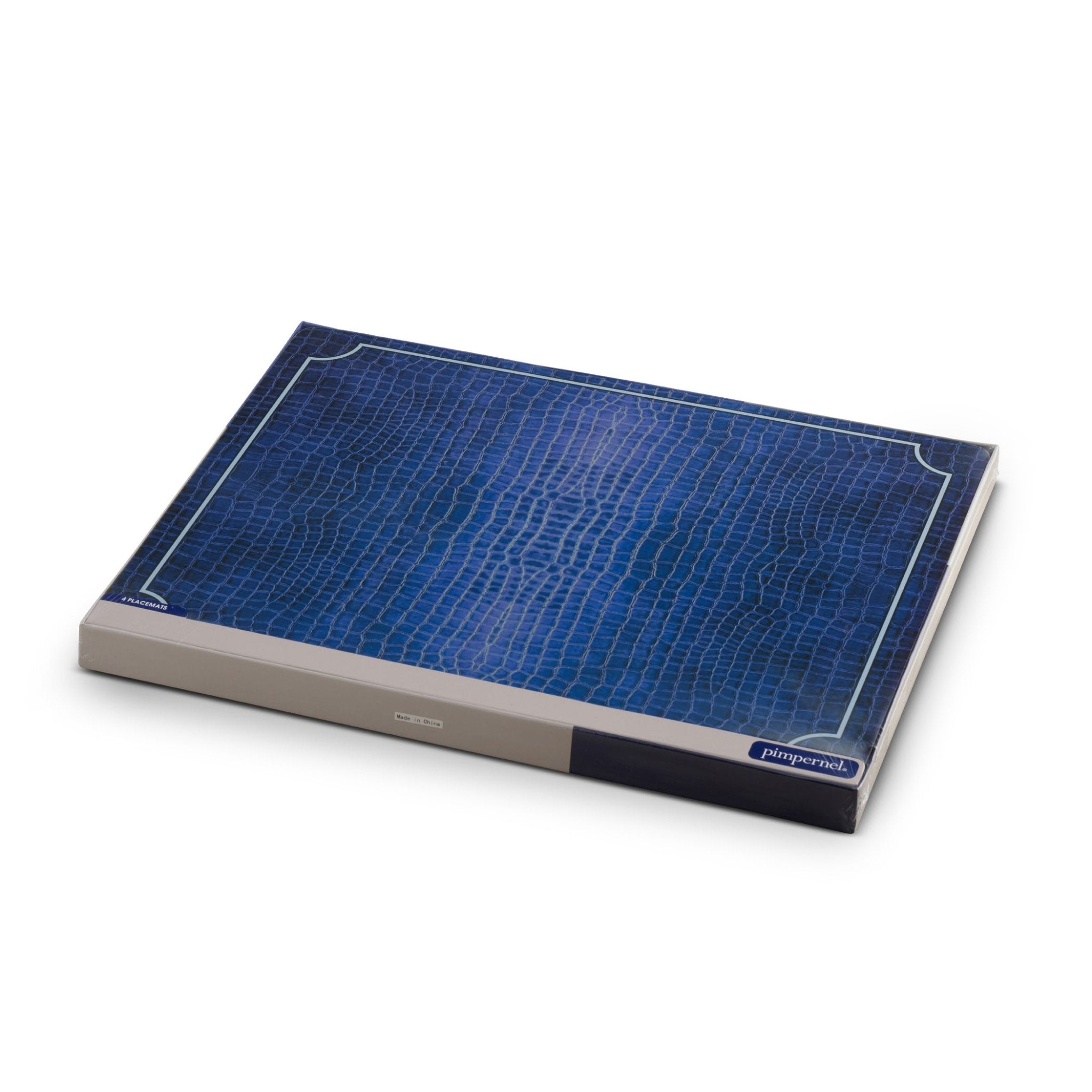 Pimpernel - Blue Croc Leather Placemats Set of 4 Pimpernel - Crystal House