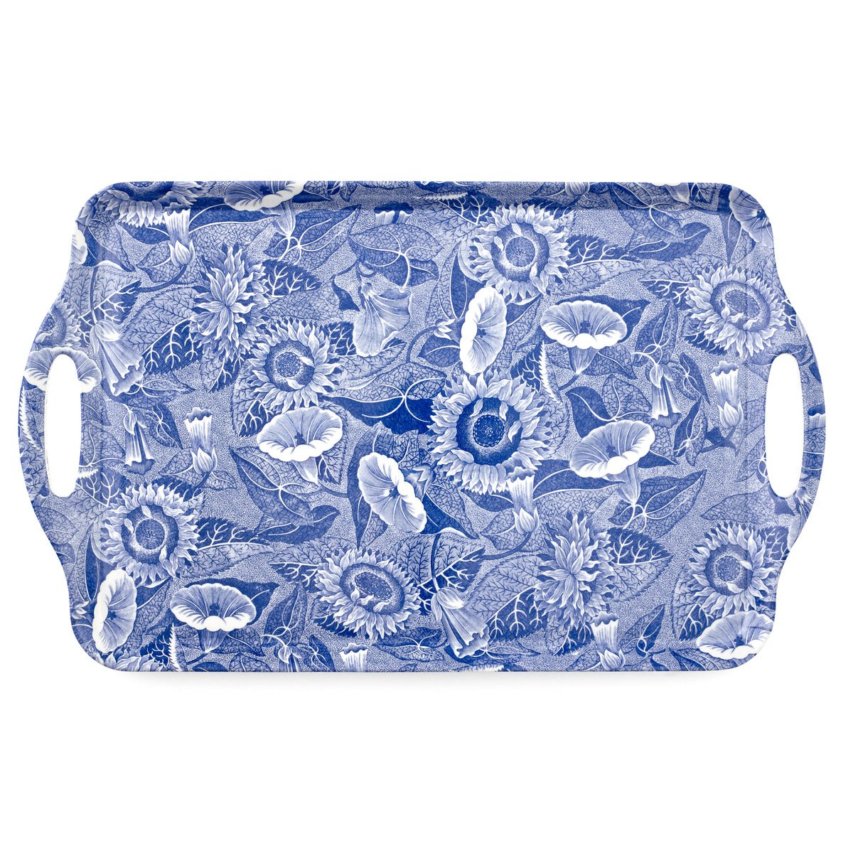 Pimpernel - Blue Room Sunflower Large Handled Tray Blue Room Sunflower Large Melamine Handled Tray Pimpernel - Crystal House