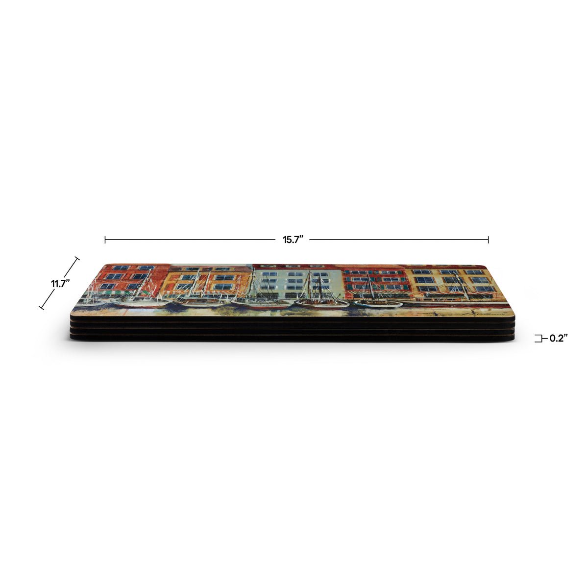 Pimpernel - Boat Scene Large Placemats Set of 4 Pimpernel - Crystal House