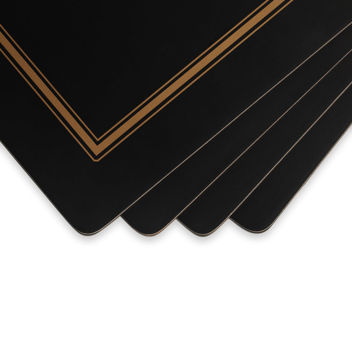 Pimpernel - Classic Black Set of 4 Large Placemats Pimpernel - Crystal House