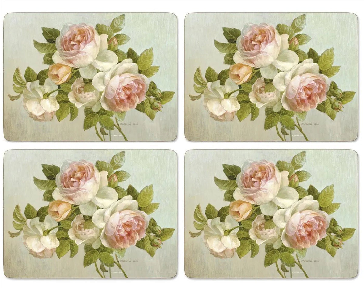 Pimpernel - Placemats / Coasters and Gifts Antique Roses Coasters S/6 Pimpernel